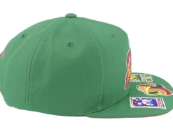 Seattle Supersonics Front Face Green Snapback - Mitchell & Ness