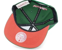 Seattle Supersonics Front Face Green Snapback - Mitchell & Ness
