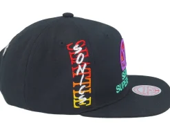 Seattle Supersonics High Grade Hwc Black Snapback - Mitchell & Ness