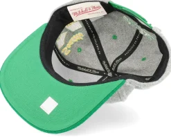 Seattle Supersonics Melton Patch Grey/Green Snapback - Mitchell & Ness