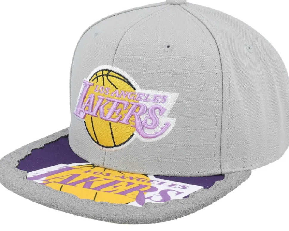 Seattle Supersonics Munch Time Hwc Grey Snapback - Mitchell & Ness