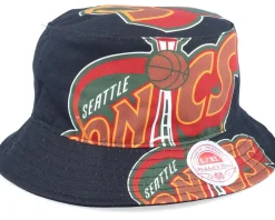 Seattle Supersonics NBA Cut Up Black Bucket - Mitchell & Ness