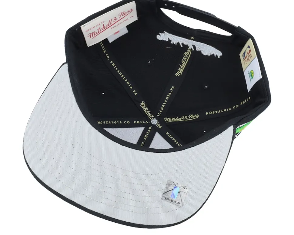 Seattle Supersonics Neon Tropical Hwc Black Snapback - Mitchell & Ness
