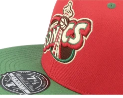 Seattle Supersonics Nightmare Red/Green Fitted - Mitchell & Ness