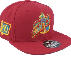 Seattle Supersonics Northern Lights Cardinal Fitted - Mitchell & Ness