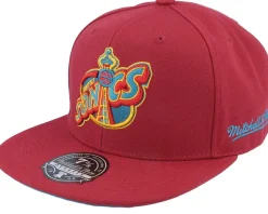 Seattle Supersonics Northern Lights Cardinal Fitted - Mitchell & Ness