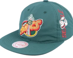 Seattle Supersonics Nylon Szn Deadstock Green Snapback - Mitchell & Ness
