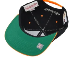 Seattle Supersonics Shattered Black/Orange Snapback - Mitchell & Ness