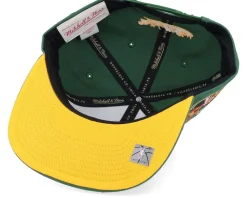 Seattle Supersonics Team Tagged Green Snapback - Mitchell & Ness