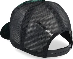 Secret Agent And Car Velvet Green/Black A-Frame Trucker - Calza Pennello