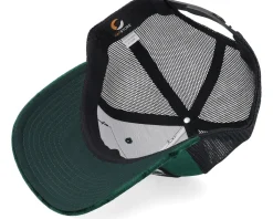 Secret Agent And Car Velvet Green/Black A-Frame Trucker - Calza Pennello