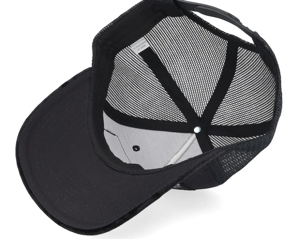 Secret Agent And Car Velvet Black A-Frame Trucker - Calza Pennello