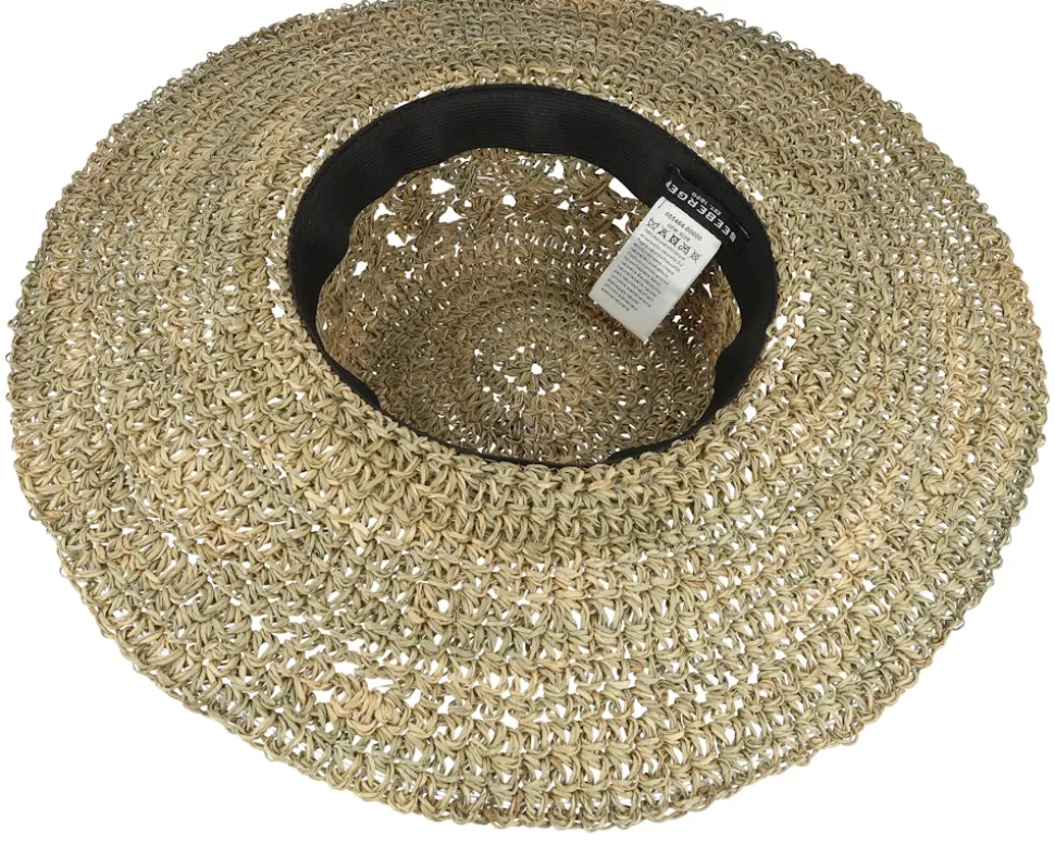 Seegras Häkelflapper Sun Straw Hat - Seeberger