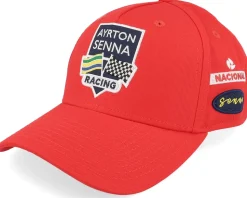 Senna Legacy Patchwork Cap Red A-Frame Adjustable - Ayrton Senna