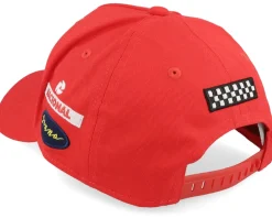 Senna Legacy Patchwork Cap Red A-Frame Adjustable - Ayrton Senna