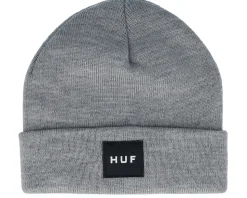 Set Box Beanie Heather Grey Cuff - HUF