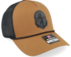 Set Sail Anchor 112fpr Split Caramel/Black/Black A-Frame Trucker - Iconic