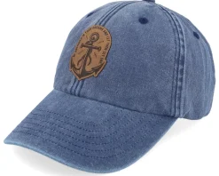 Set Sail Anchor Vintage Washed Denim Blue Dad Cap - Iconic