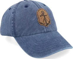 Set Sail Anchor Vintage Washed Denim Blue Dad Cap - Iconic