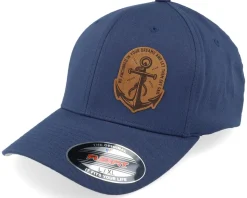 Set Sail Anchor Wooly Combed Navy Flexfit - Iconic