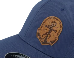 Set Sail Anchor Wooly Combed Navy Flexfit - Iconic