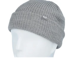 Set Usual Beanie Heather Grey Cuff - HUF