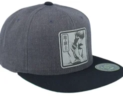 Seto Kaiba Grey Engraved Charcoal Snapback - Yu-Gi-Oh
