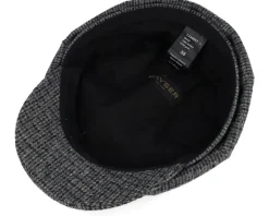 Seven Amaro Grey Newsboy Flat Cap - Mayser