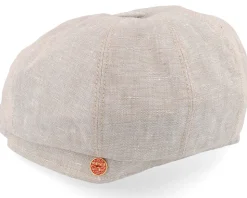 Seven Leinen Beige-gem Flat Cap - Mayser