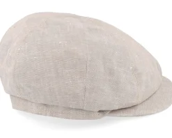 Seven Leinen Beige-gem Flat Cap - Mayser