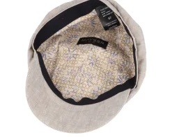 Seven Leinen Beige-gem Flat Cap - Mayser