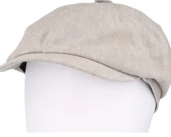 Seven Leinen Beige-gem Flat Cap - Mayser