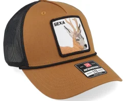 Sexa Rådjur Bock Caramel/Black/Black Rope A-Frame Trucker - Hunter