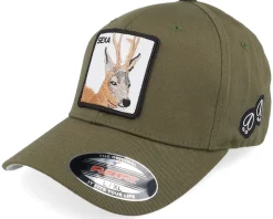 Sexa Rådjur Bock Wooly Combed Olive Flexfit - Hunter