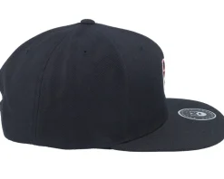 Shadow Logo Black Snapback - Bearded Man