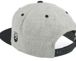 Shall Not Shave Grey/Black Snapback - Bearded Man