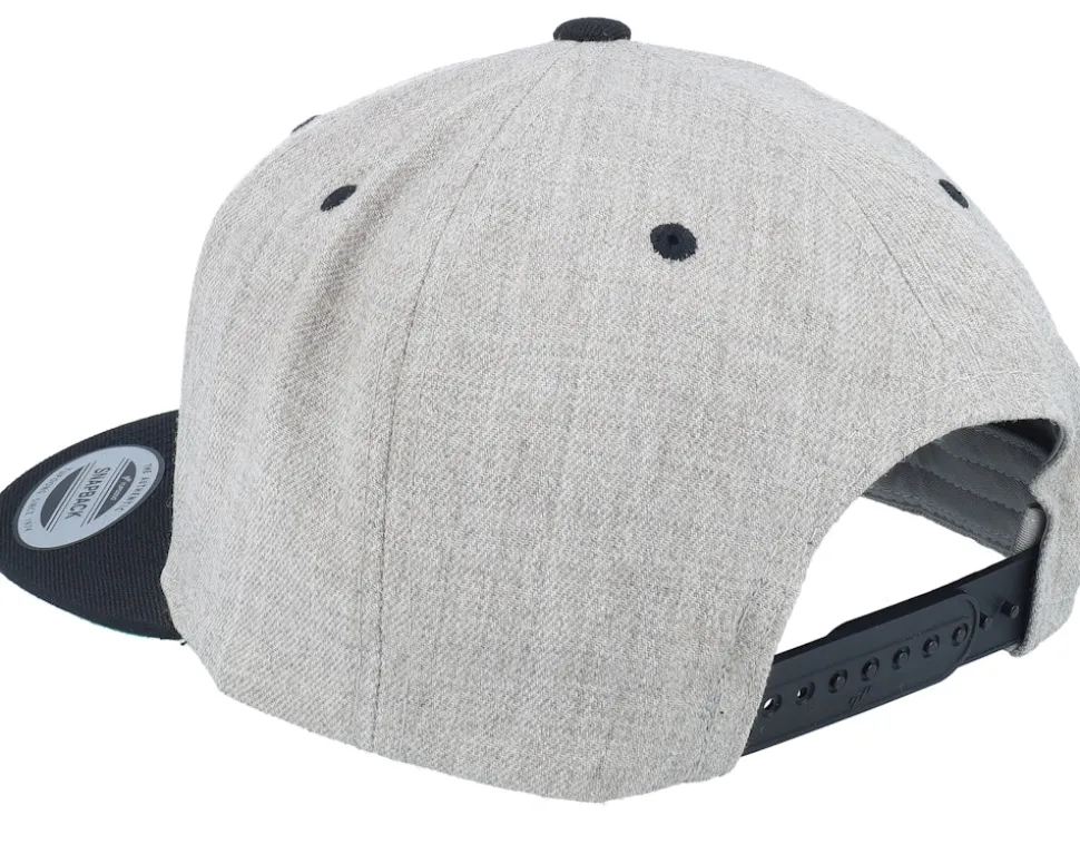 Shark Big Patch Heather Grey/Black Snapback - Calza Pennello