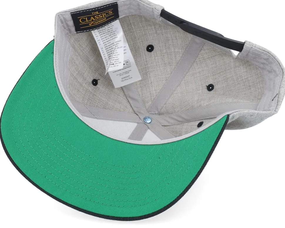 Shark Big Patch Heather Grey/Black Snapback - Calza Pennello