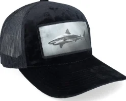 Shark Big Patch Velvet Black Trucker - Calza Pennello