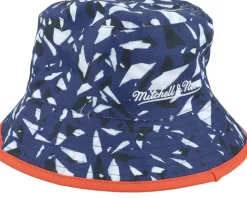 Shattered Big Face Navy Bucket - Mitchell & Ness