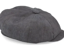 Shelby Linen Brown Flat Cap - Mayser