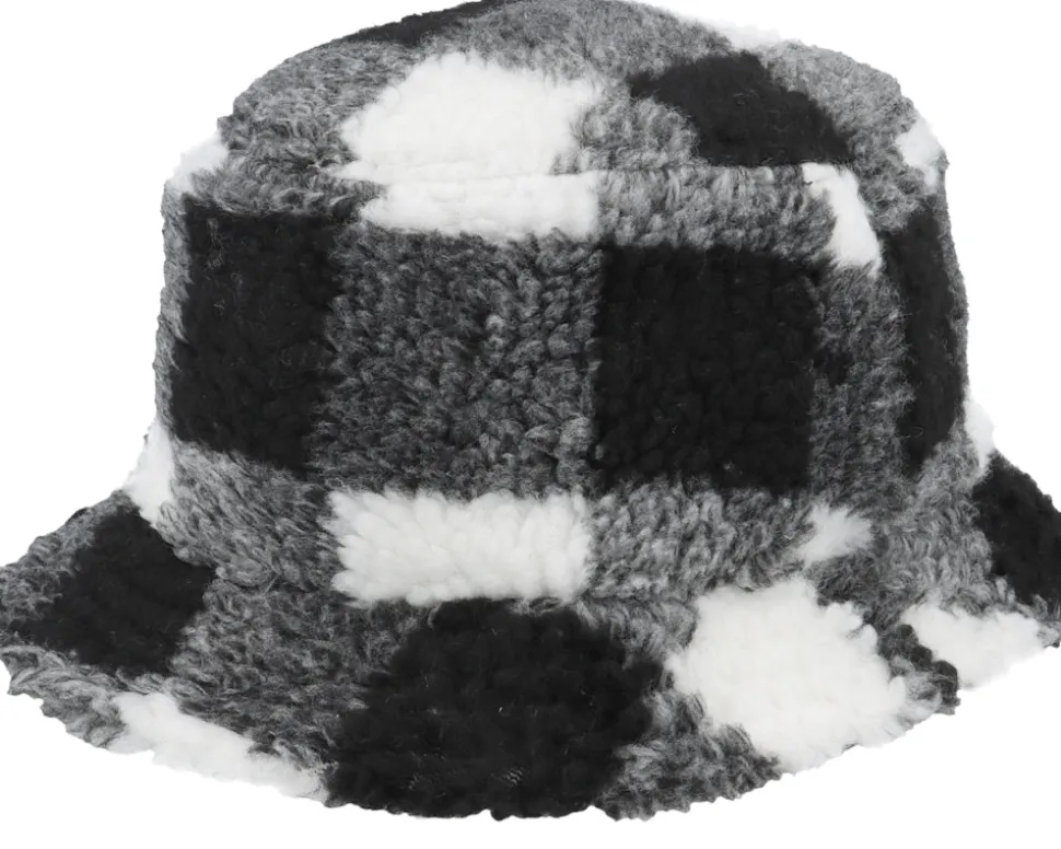 Sherpa Check White/Black Bucket - Yupoong