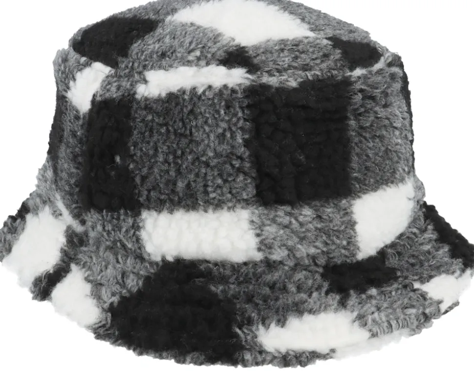 Sherpa Check White/Black Bucket - Yupoong