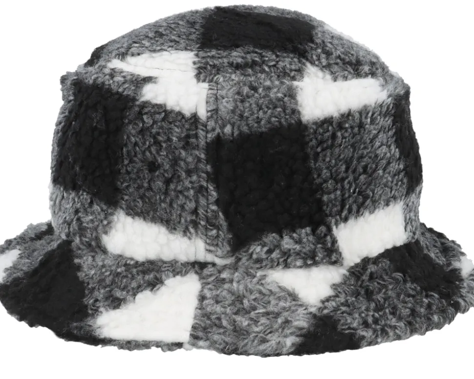Sherpa Check White/Black Bucket - Yupoong