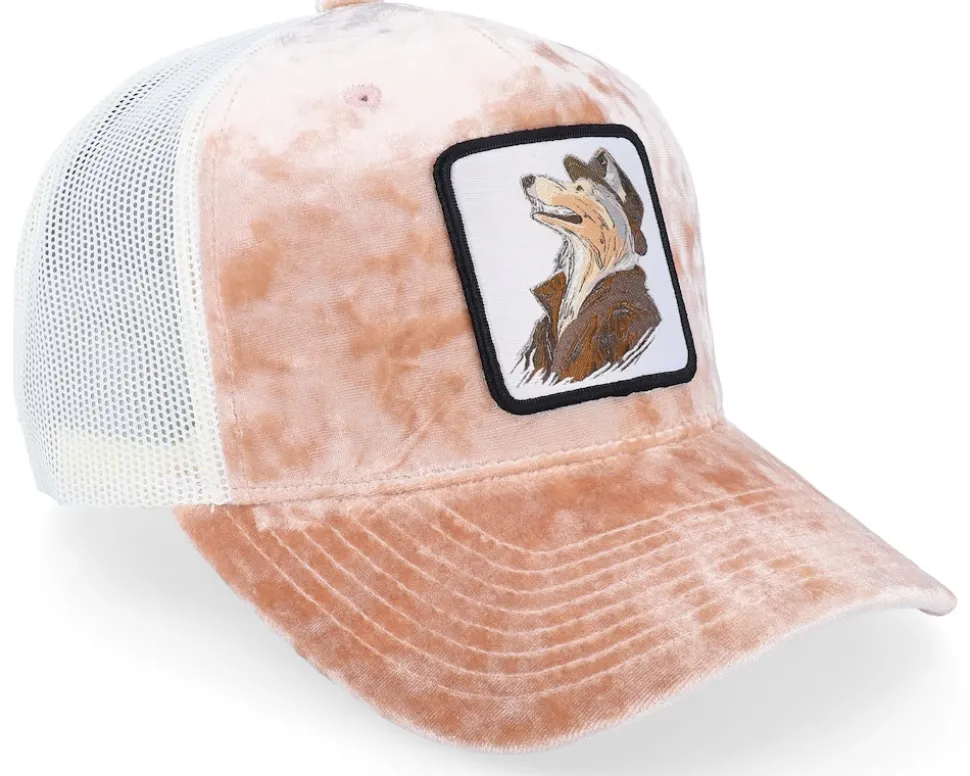 Shetland Sheepdog Patch Velvet Peach Trucker - Iconic