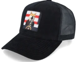Shiba Inu For President Cord Black Trucker - Iconic