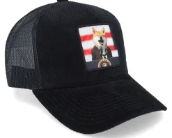 Shiba Inu For President Cord Black Trucker - Iconic