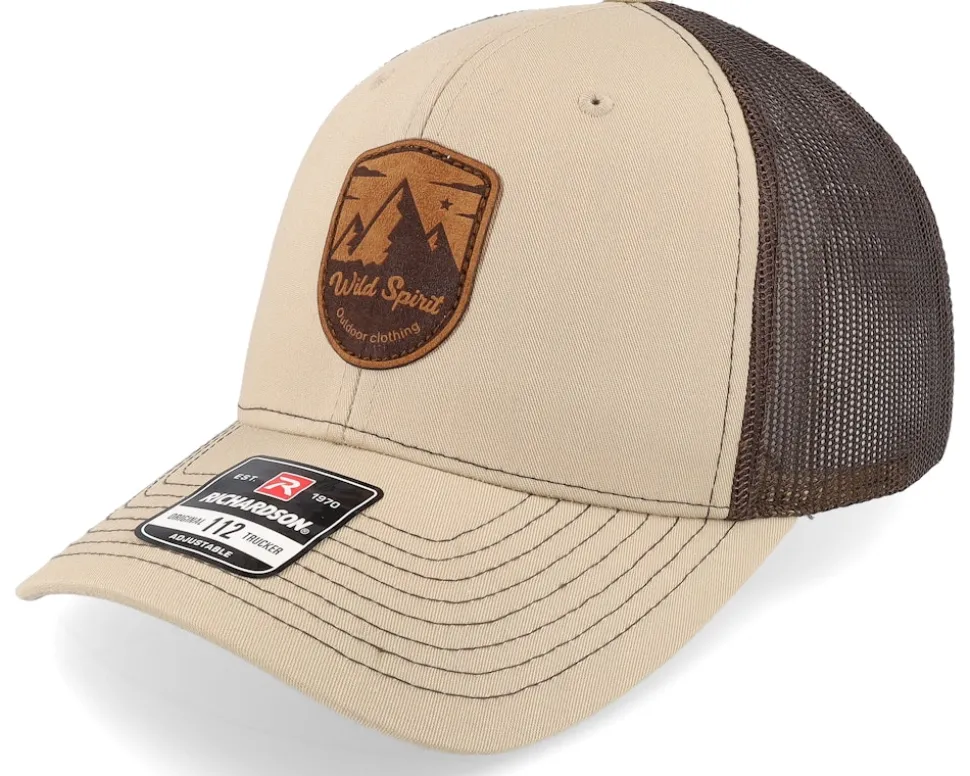 Shield Peak 112 Split Khaki/Coffee Trucker - Wild Spirit
