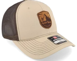Shield Peak 112 Split Khaki/Coffee Trucker - Wild Spirit