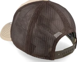 Shield Peak 112 Split Khaki/Coffee Trucker - Wild Spirit